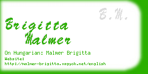 brigitta malmer business card